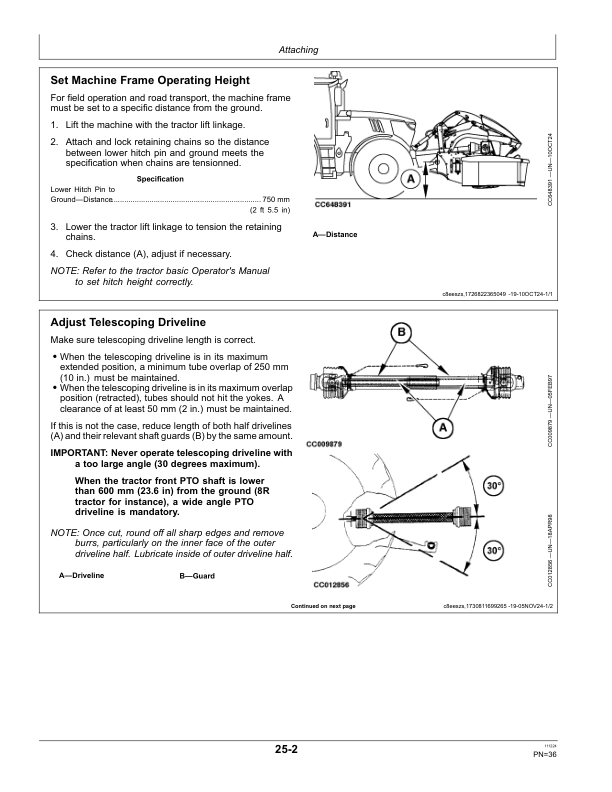 John Deere F310R, F350R Mower-Conditioners, F350M Mower Operator's Manual (OMFH355728) - Image 3