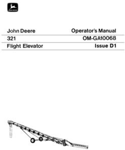 John Deere 321 Flight Elevator Operator's Manual (OMGA10068)