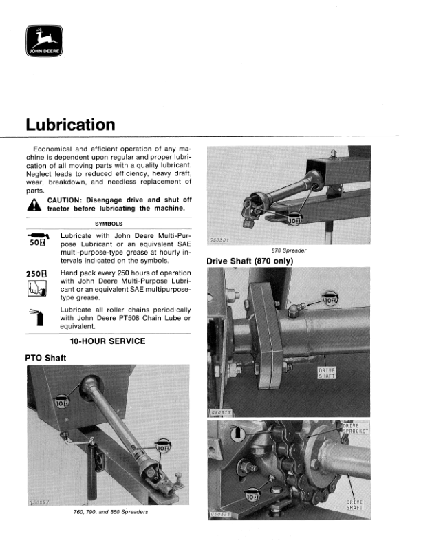John Deere 760, 790, 850, 870 Flail Spreaders Operator's Manual (OMGA10367) - Image 2