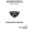 John Deere M10, M21 & M23 21-Inch Sabre Rotary Walk-Behind Mowers (010001-) Operator's Manual (OMGC00037)