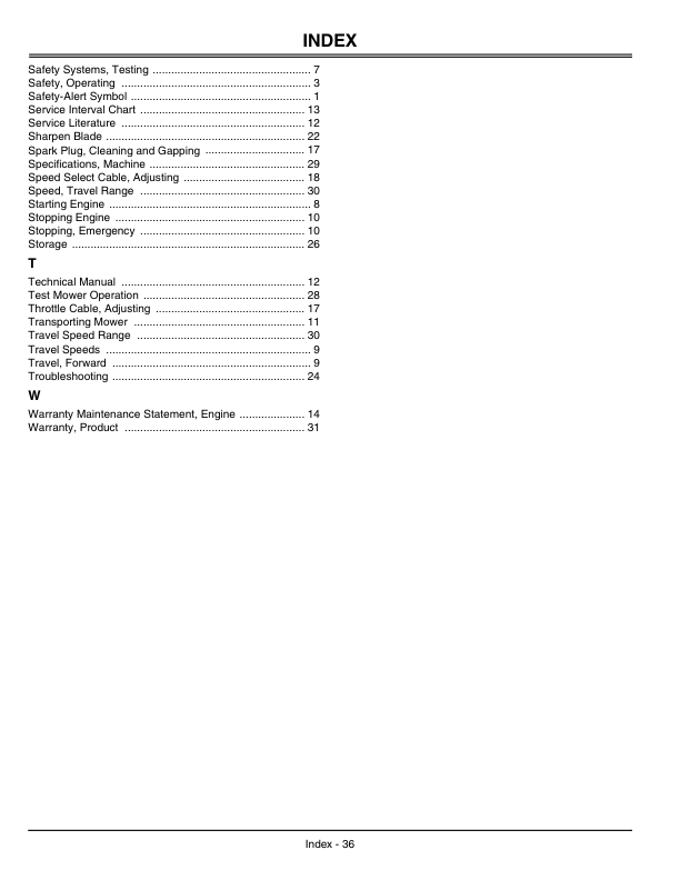 John Deere JX85 21-Inch Commercial Walk-Behind Rotary Mower (010001-) Operator's Manual (OMGC00133) - Image 2