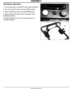 Alternative view of John Deere JX85 21-Inch Commercial Walk Behind Rotary Mower (010001-) Operator's Manual (OMGC00190)