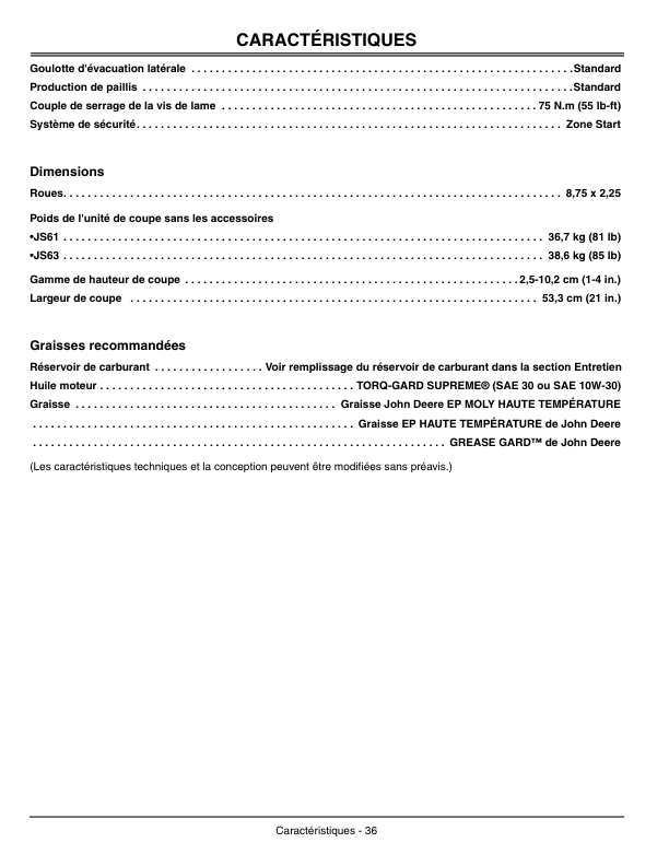 John Deere JS61, JS63 21 In. Walk-Behind Mower Operator's Manual (OMGC00398) - Image 3