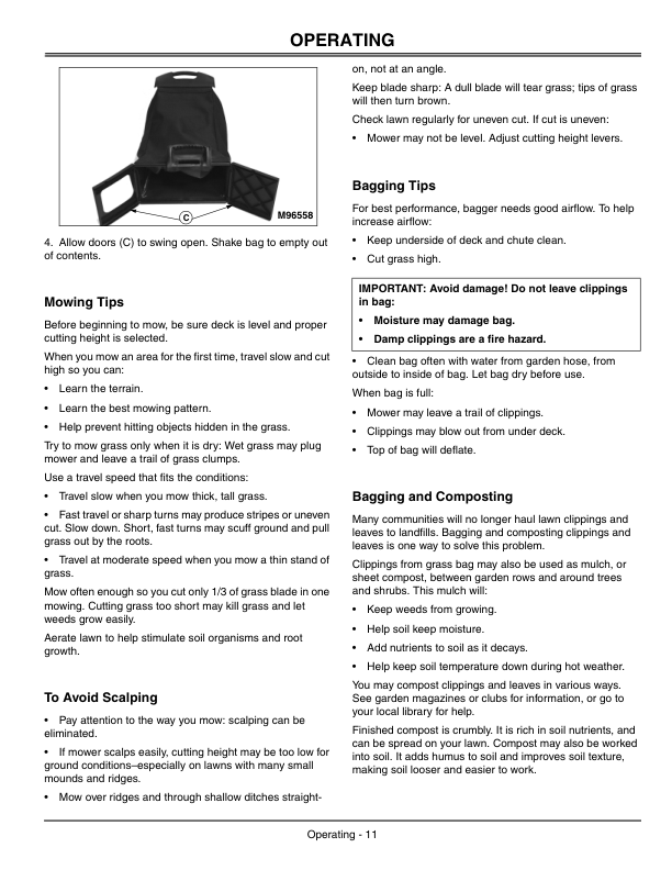 John Deere JS63E 21-Inch Walk-Behind Rotary Mower (010001-) Operator's Manual (OMGC00454) - Image 2