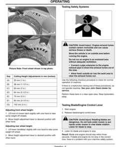 Alternative view of John Deere JS63E 21-Inch Walk-Behind Rotary Mower (100001-) Operator's Manual (OMGC00550)