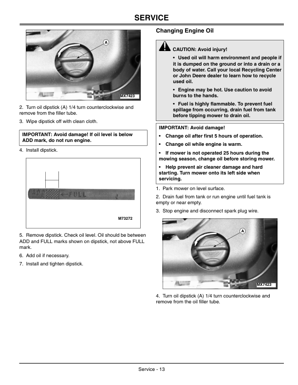 John Deere JS60H 21-In. Walk-Behind Rotary Mower North America (100001-110000) Operator's Manual (OMGC00551) - Image 2