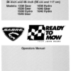 John Deere 38 & 46-Inch Sabre Lawn Tractors (1338G, 1538G, 1538H, 1546G, 1638H, 1646G & 1646H) Operator's Manual (OMGX10130)