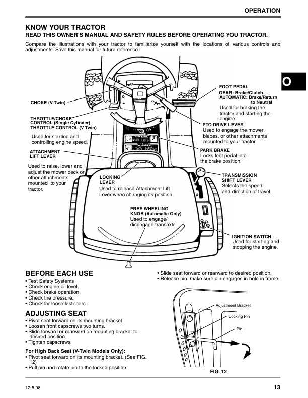John Deere 38, 42 & 46-Inch Europro Lawn Tractors (1438GS, 1538HS, 1542GS, 1642HS, 1646HS) Operator's Manual (OMGX10223) - Image 2