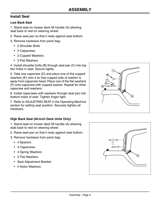 John Deere 1438GS, 1438HS, 1542HS, & 1646HS Sabre Lawn Tractors (010001-020000) Operator's Manual (OMGX10317) - Image 3