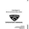 John Deere 2-Bag Sabre Bagger 38-Inch & 42-Inch Mower Decks Operator's Manual (OMGX10477)