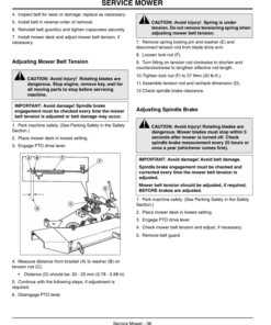 Alternative view of John Deere S1642, S1742, S2046 Scotts Lawn Tractors (020001-) Operator's Manual (OMGX10784)