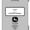John Deere 46 Inch Snow Blade 100 Series Lawn Tractors Operator's Manual (OMGX20517)