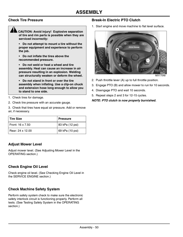 John Deere G100 Lawn & Garden Tractor (010001-) Operator's Manual (OMGX21180) - Image 2