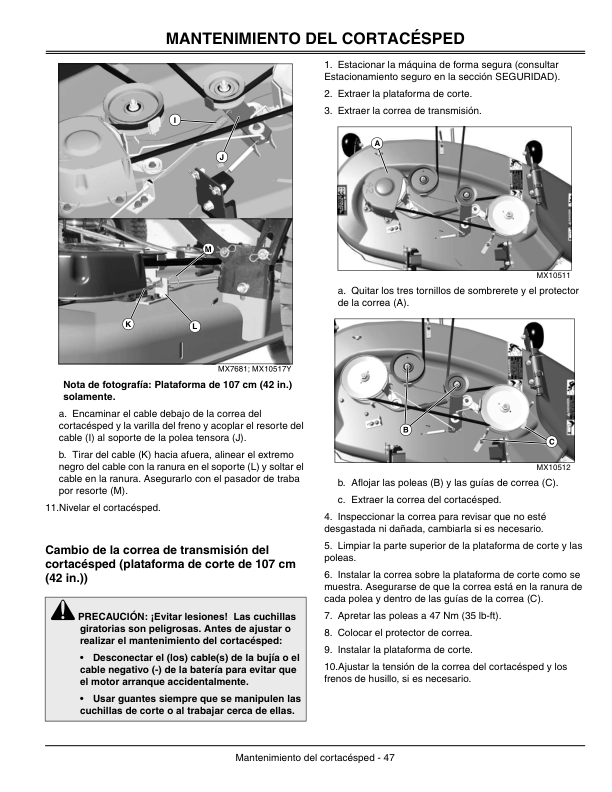 John Deere L105, L107. & L120 Lawn Tractors Export Edition (010001- ) Operator's Manual (OMGX21355) - Image 4