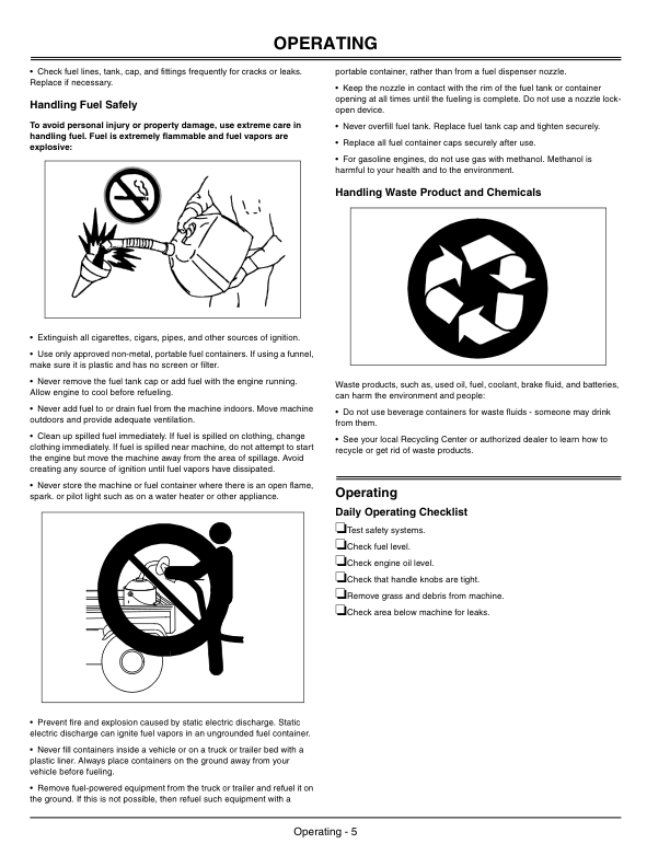 John Deere JX75 21-Inch Walk-Behind Rotary Mower Operator's Manual (OMGX22069) - Image 2