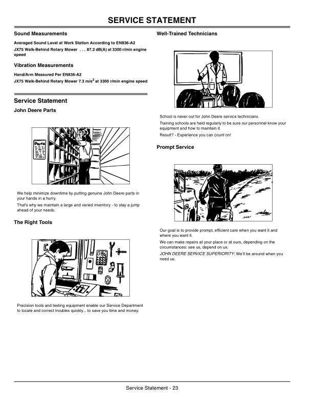 John Deere JX75 21 Inch Walk-Behind Mower Operator's Manual (OMGX22196) - Image 3