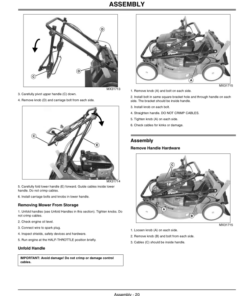 Alternative view of John Deere JX75 21-Inch Walk Behind Rotary Mower (230001-) Operator's Manual (OMGX22218)