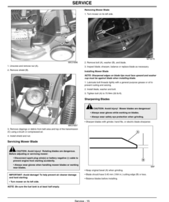 Alternative view of John Deere JA62 Walk Behind Rotary Mower (220001-) Operator's Manual (OMGX22219)