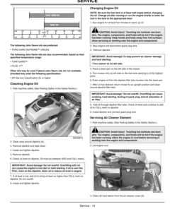 Alternative view of John Deere JS25, JS35 Walk-Behind Mower (010001-100000) Operator's Manual (OMGX23069)
