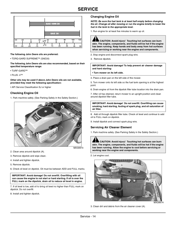 John Deere JS25, JS35 Walk-Behind Mower (010001-100000) Operator's Manual (OMGX23069) - Image 2