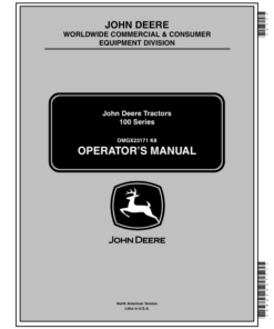 John Deere LA105, LA115, LA125, LA135, LA145, LA165 & LA175 Lawn & Garden Tractors North America (200001-300000) Operator's Manual (OMGX23171)