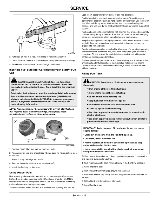 John Deere JS25, JS35 Walk-Behind Mower (100001-) Operator's Manual (OMGX23244) - Image 2