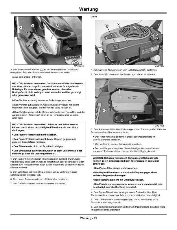 John Deere Walk-Behind Mower JM26, JM36, JM46 (EX) Operator's Manual (OMGX24130) - Image 3