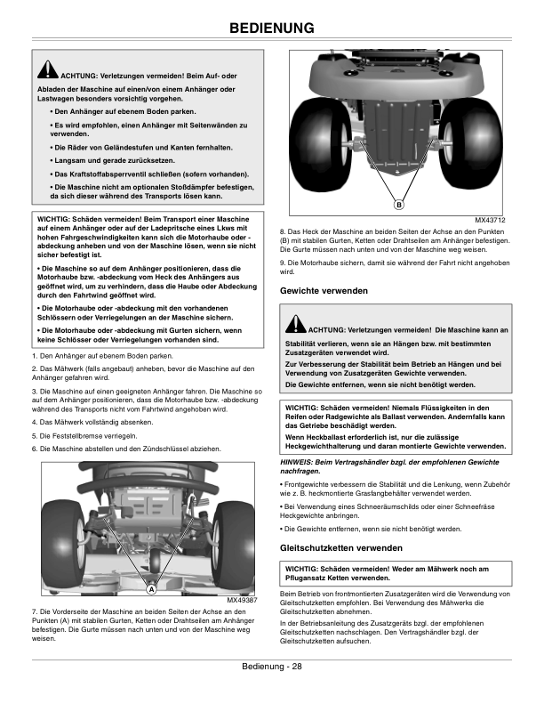John Deere Tractor X125, X145, X165 (EX) Operator's Manual (OMGX24638) - Image 2