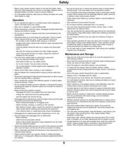 Alternative view of John Deere 92H, 107H & 107S Sabo Lawn Tractors Export Edition (050001-058000) Operator's Manual (OMGX25017)