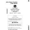 John Deere D100 (100 Series) Tractors (49 States & Australia E560001-) (California E055001-) (Canada, Mexico & Rest of World E22001-) Operator's Manual (OMGX25361)
