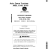 John Deere X125, X145 & X165 Lawn Tractor Export Edition (058001-100000) Operator's Manual (OMGX25383)