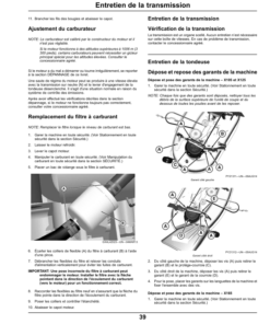 Alternative view of John Deere TractorsX105, X125, X165 (Export Version) Operator's Manual (OMGX25413)