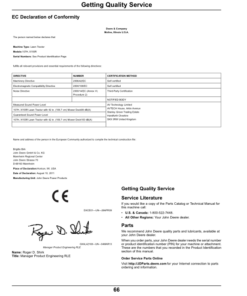 Alternative view of John Deere 92H, 107H & 107S Sabo Lawn Tractors Export Edition (058001-100000) Operator's Manual (OMGX25462)