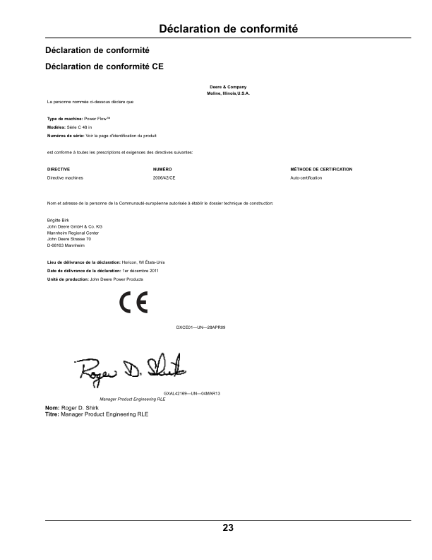 John Deere Power Flow C Series High Performance for 48C, 54C, 62C Mowers (Export Edition) Operator's Manual (OMGX25588) - Image 2