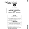 John Deere 2 Bag Bagger for Select Series Tractors (North American) Operator's Manual (OMGX26370)