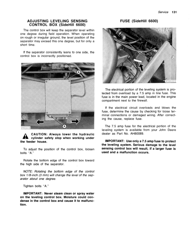 John Deere 6600, SideHill 6600, 7700 Combines Operator's Manual (OMH100537) - Image 2