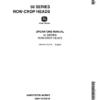 John Deere 50 Series Row-Crop Heads (350001-) Operator's Manual (OMH101510)