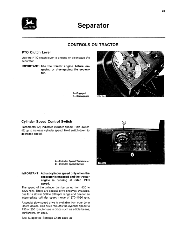 John Deere 7721 Combine Operator's Manual (OMH105656) - Image 3