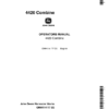 John Deere 4420 Combine Operator's Manual (OMH114177)