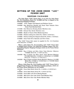 Alternative view of John Deere LUC, LUS, LUW Engine for 12A Combine Operator's Manual (OMH11651)