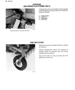 Alternative view of John Deere 3-Roller Belt Pickups (110, 132, 154 In.), 212/214 Platform Operator's Manual (OMH116952)