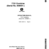 John Deere 7721 Combine Operator's Manual (OMH116957)
