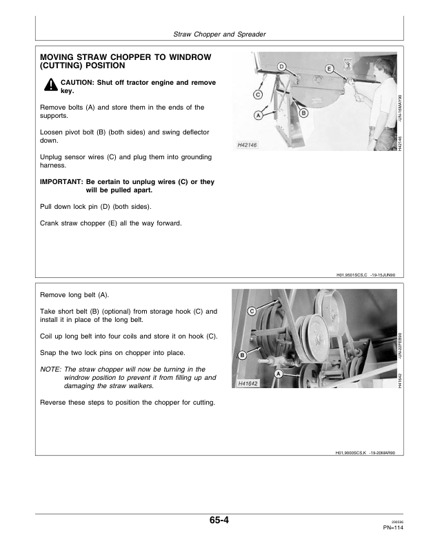 John Deere 9501 Pull-Type Combine Operator's Manual (OMH141913) - Image 2