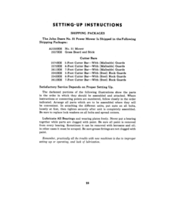 Alternative view of John Deere No. 51 Power Mower Operator's Manual (OMH14249)