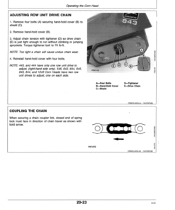 Alternative view of John Deere 40 Series Corn Heads (4420, 4425, 4435, 6620, 7720, 8820, 9400, 9500 & 9600 Combines (610001- ) North America Operator's Manual (OMH146143)