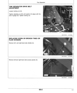 Alternative view of John Deere CTS Rice Combine (665401 - 667455) Operator's Manual (OMH146999)