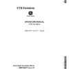John Deere CTS Combine (-645501) Operator's Manual (OMH159577)