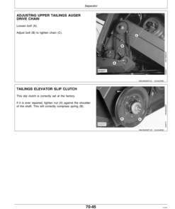 Alternative view of John Deere CTS Combine (-645501) Operator's Manual (OMH159577)