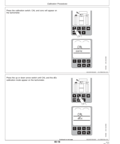 Alternative view of John Deere 9650 CTS Combine Operator's Manual (OMH161680)