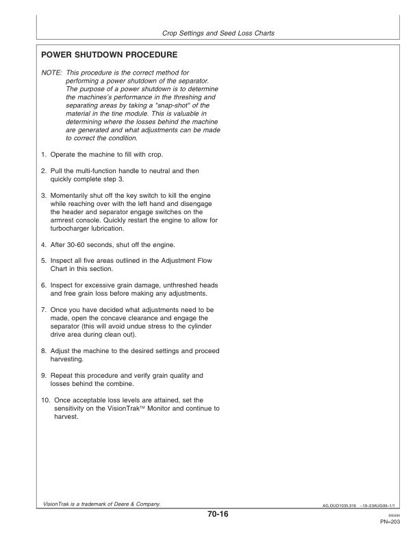 John Deere 9650 CTS Combine Operator's Manual (OMH161680) - Image 4
